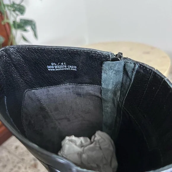 Vintage 90s 2000s knee high square rounded toe high heel boots Size 9.5 - Picture 8 of 8